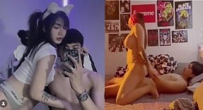 Linda garota com seios redondos