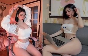 Huong Lan revelou um clipe de sexo molhado